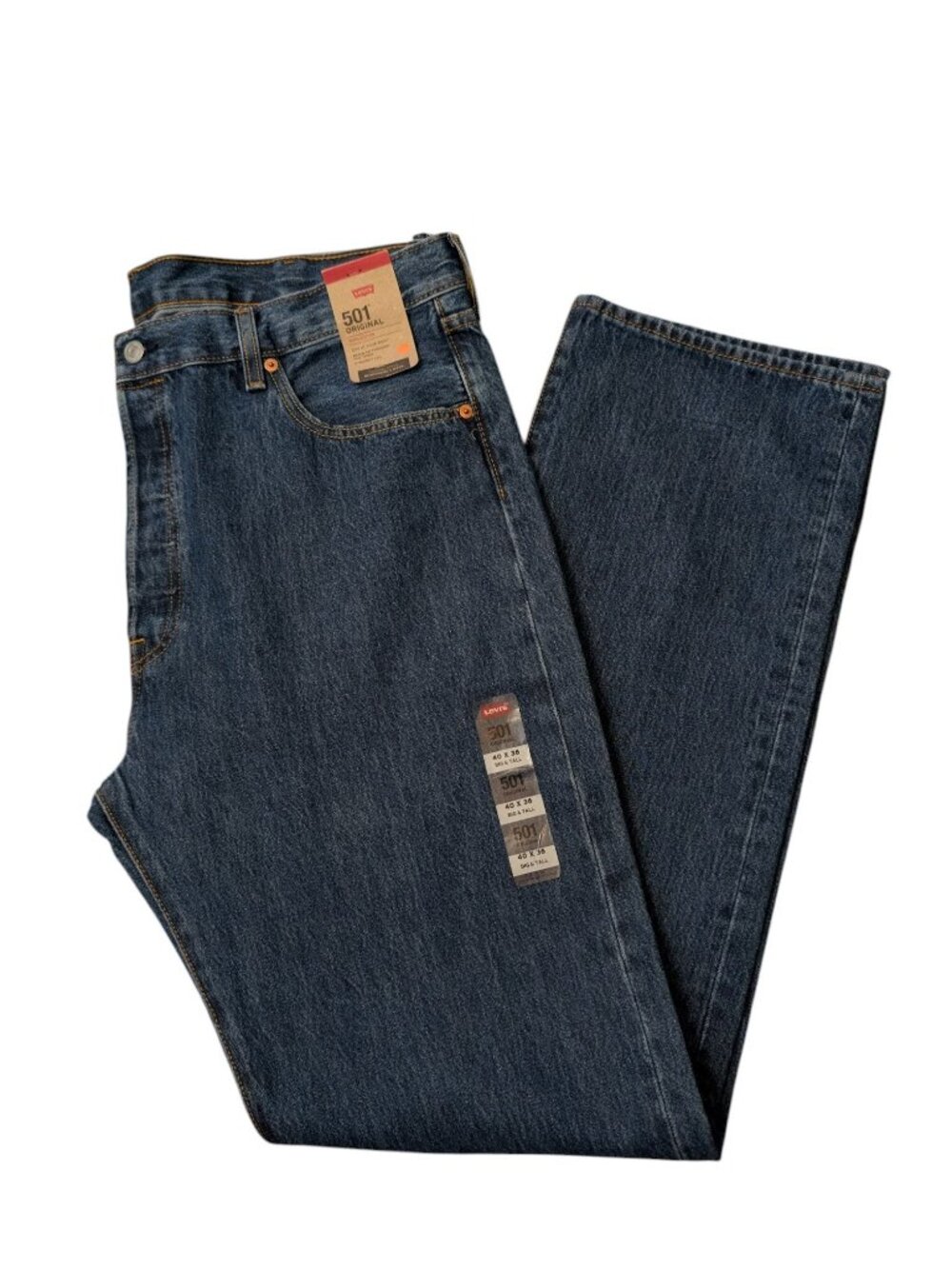Livi's Men's 501 Jeans 40 x 36 Big & Tall Originals Button Fly 100% Cotton NWT